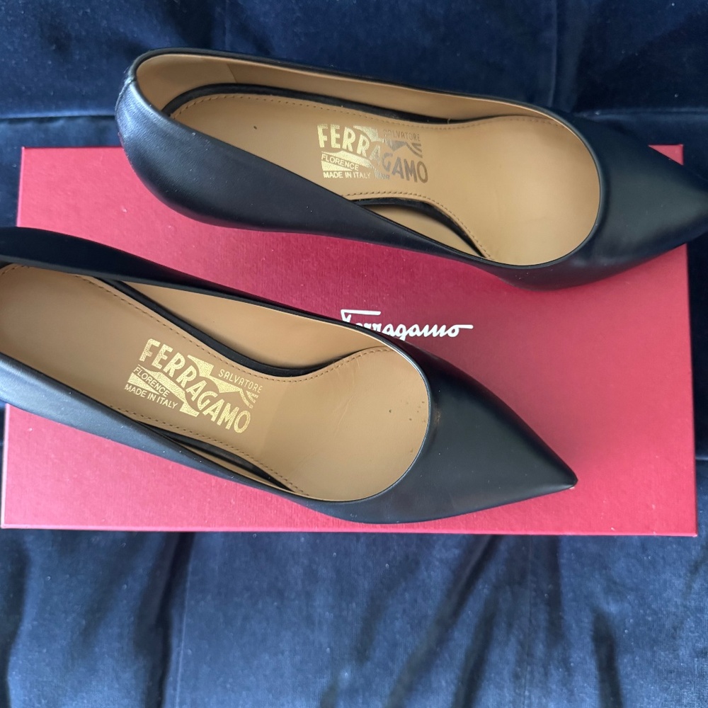 Salvatore Ferragamo Black Heels 70mm
